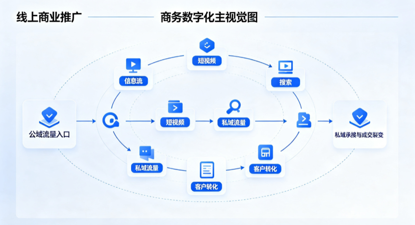 明山区线上商业推广怎么做？全域流量闭环搭建与低成本转化实战指南